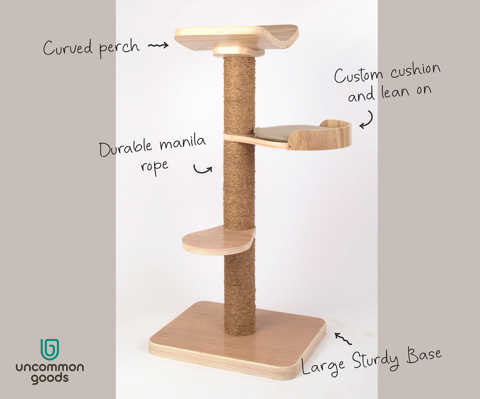 Uncommon Goods Singapore makes a tall and durable cat tree for 2 singapore specials