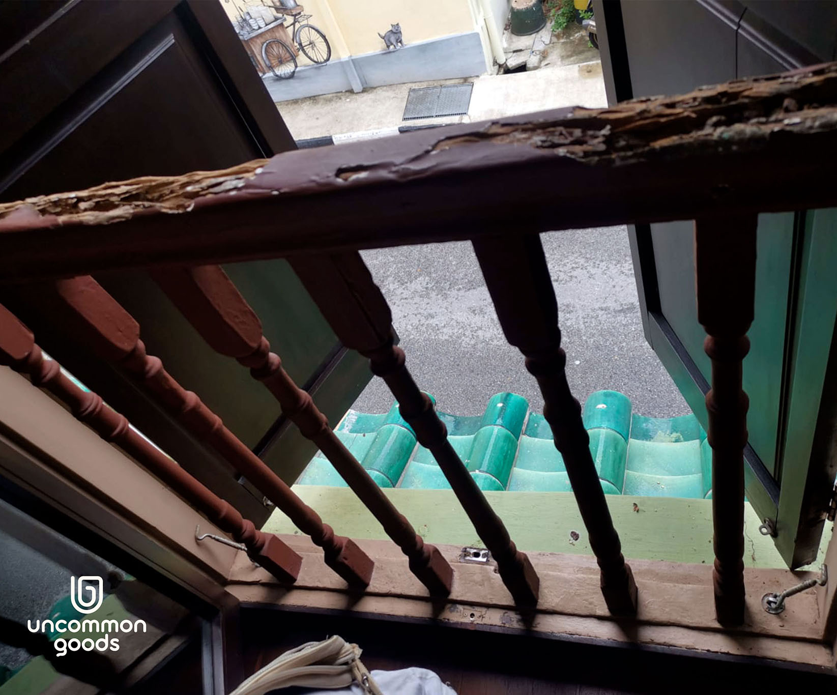 Uncommon Goods Singapore repairing rotting windows in a conservation shophouse