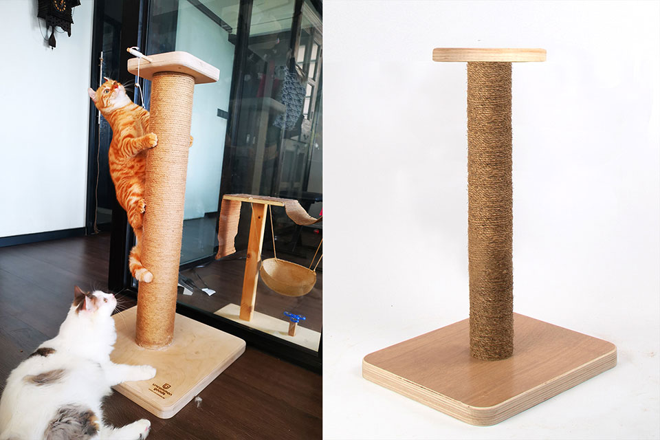 Uncommon Goods Singapore makes a strong and durable cat scratching post